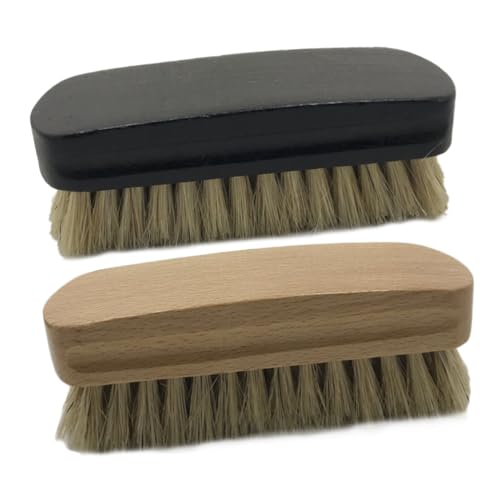 Ipetboom 2 Stücke Buche Borsten Pinsel Entstauben Multifunktionale Schuh Putzer Polieren Schuhe Holz von Ipetboom