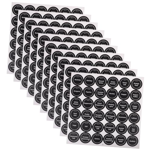 Ipetboom 20 Blatt Selbstklebende Gewürzglas Etiketten Runde Wasserdichte Aufkleber für Küche Labels für und Metallbehälter Praktisch für DIY und Klassifizierung Ipetboom 20 Blatt Selbstklebende Gewürzglas Etiketten Runde Wasserdichte Aufkleber für Küche Labels für und Metallbehälter Praktisch für DIY und Klassifizierung von Ipetboom