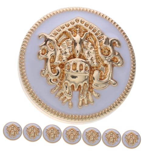 Ipetboom 20 Stck. Metallknöpfe Knopf Für Retro Uniformknöpfe Kleine Vintage-knöpfe Kleine Zierknöpfe Jackenknöpfe Dekorative Vintage-knöpfe Mantelknöpfe Zinklegierung Weiß Ipetboom 20 Stck. Metallknöpfe Knopf Für Retro Uniformknöpfe Kleine Vintage-knöpfe Kleine Zierknöpfe Jackenknöpfe Dekorative Vintage-knöpfe Mantelknöpfe Zinklegierung Weiß von Ipetboom