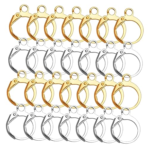 Ipetboom 20 Stück Handgefertigte Ohrringe Haken Reifen Schmuck Silberohrringe Ohrhaken Kreishaken Creolen Mädchen Sterling Hoop -ohrring Ohrringe Für Frauen Runden Ohrringe Baumeln Zubehör von Ipetboom