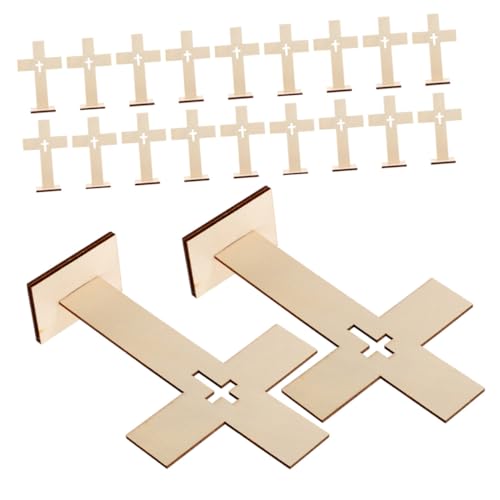 Ipetboom 20 Stück Holz Kreuz Dekoration Teiliges Stehendes Kreuz Ornament für und Büroschmuck Rustikale Holzfigur mit Einzigartigem Design für Christen und Kreative DIY Projekte Ipetboom 20 Stück Holz Kreuz Dekoration Teiliges Stehendes Kreuz Ornament für und Büroschmuck Rustikale Holzfigur mit Einzigartigem Design für Christen und Kreative DIY Projekte von Ipetboom