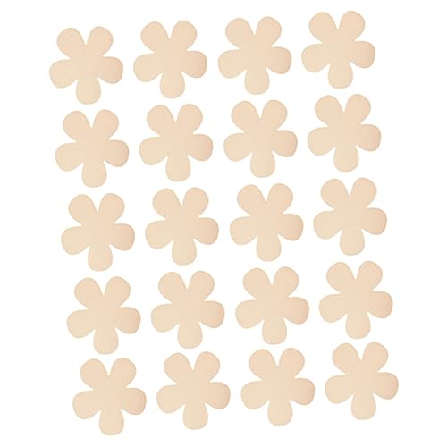 Ipetboom 20 Stück Holzscheiben DIY Blütenform Unbehandelt zum Basteln Holzuntersetzer für Hochzeiten Festivals und Kreative Projekte für Dekoration und von Ipetboom