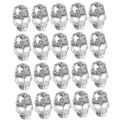 Ipetboom 20 Stück Nagelsteine Skull Aufkleber mit Strass für DIY Halloween Nageldekoration Handgemachte Maniküre Zubehör für Kreative Nail Art und Feste Ipetboom 20 Stück Nagelsteine Skull Aufkleber mit Strass für DIY Halloween Nageldekoration Handgemachte Maniküre Zubehör für Kreative Nail Art und Feste von Ipetboom