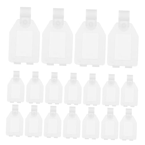 Ipetboom 20 Stück Preisschilder Halter für Supermärkte Transparente Etikettenhalter für Klare Preispräsentation Vielseitig Einsetzbar Geschäften und Einkaufszentren Einfach Aufzuhängen von Ipetboom