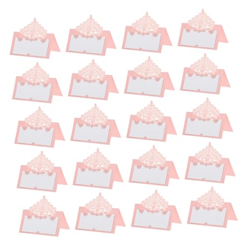 Ipetboom 20 Stück Sitzplatzkarten aus Papier mit Filigranem Spitzen design Praktische Tischkarten für Festivals und Partys Handschriftliche Namensschild karten in Rosa Platzsparend und Ipetboom 20 Stück Sitzplatzkarten aus Papier mit Filigranem Spitzen design Praktische Tischkarten für Festivals und Partys Handschriftliche Namensschild karten in Rosa Platzsparend und von Ipetboom