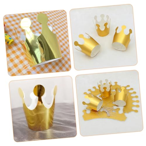 Ipetboom 20 Stück Teiliges Goldene Papierkronen Geburtstagskrone Partyhüte Kleine für Jungen Mädchen Fotoshooting Dekoration Praktische Accessoires für Geburtstagsfeier von Ipetboom