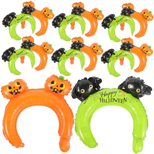 Ipetboom 20 Stück Teiliges Halloween Luftballon Haarreifen Cartoon Pumpbare Party Accessoires mit Kürbis Spinnen Wiederverwendbare Festival Wanddeko Leicht und Strapazierfähig für Halloween von Ipetboom