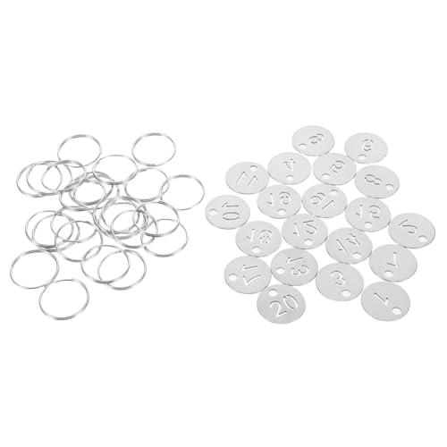Ipetboom 20 Stück Teiliges Metallnummernschilder Gravierte Wetterbeständige Id Tags mit Abgerundeten Kanten zur Schlüssel und Schließfachkennzeichnung Langlebig und Verschleißfest Ipetboom 20 Stück Teiliges Metallnummernschilder Gravierte Wetterbeständige Id Tags mit Abgerundeten Kanten zur Schlüssel und Schließfachkennzeichnung Langlebig und Verschleißfest von Ipetboom
