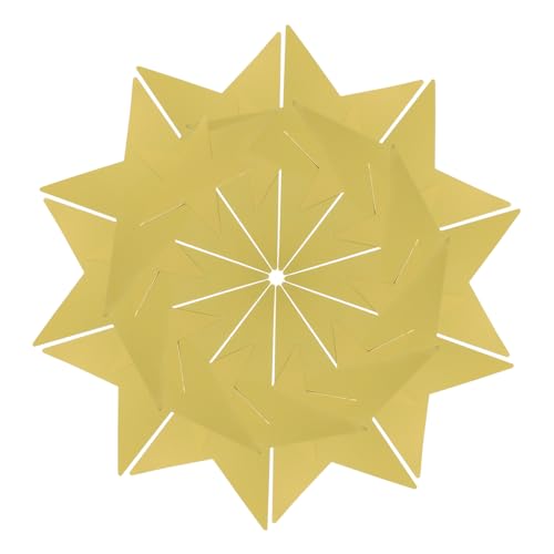Ipetboom 20 Stück Teiliges Papierstern Dekoset Goldene und Sterne Stabile Party Deko für Hochzeit Geburtstag Festival Vielseitige Wand und Tischdekoration Beschreibbare Sterne von Ipetboom