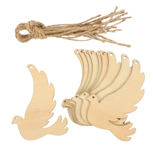 Ipetboom 20 Stück Teiliges Unlackierte Holzvögel Holzverzierungen für Diy Bastelarbeiten Hochzeiten Partys Dekorationen und Persönliche Kunstprojekte von Ipetboom