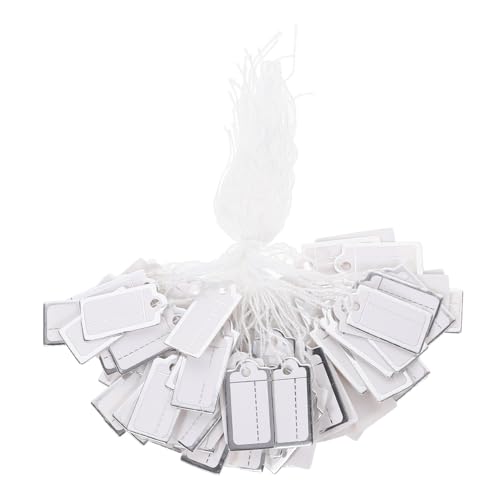 Ipetboom 200 Stück Schmuck Preisschilder aus Papier mit Faden zum Aufhängen Beschreibbare Kleine Preisetiketten für Schmuck Kleidung Kunsthandwerk Einfach zu Befestigen Glatte Ipetboom 200 Stück Schmuck Preisschilder aus Papier mit Faden zum Aufhängen Beschreibbare Kleine Preisetiketten für Schmuck Kleidung Kunsthandwerk Einfach zu Befestigen Glatte von Ipetboom