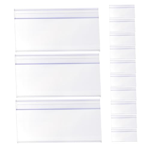 Ipetboom 20Stücke Transparente Preisschildhalter aus Kunststoff für Etikettenhalter Stabil und Vielseitig Einsetzbar für Supermärkte und Apotheken von Ipetboom