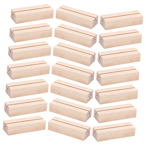 Ipetboom 24 Stück Holz Kartenhalter Platzkartenhalter für Hochzeiten Buffet und Veranstaltungen Stabiler Tischkartenständer für Verschiedene Kartengrößen Tischdekoration für Feiern von Ipetboom