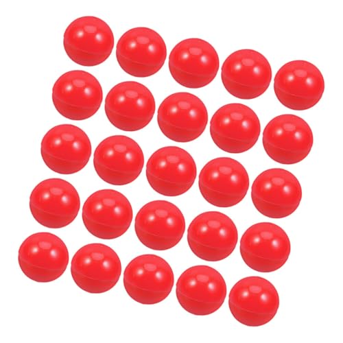 Ipetboom 25 Stücke Bälle aus Kunststoff für Partyspiele 3cm Hohlkugeln für und Bingo Wiederverwendbar Weiß für Veranstaltungen und Feiern von Ipetboom