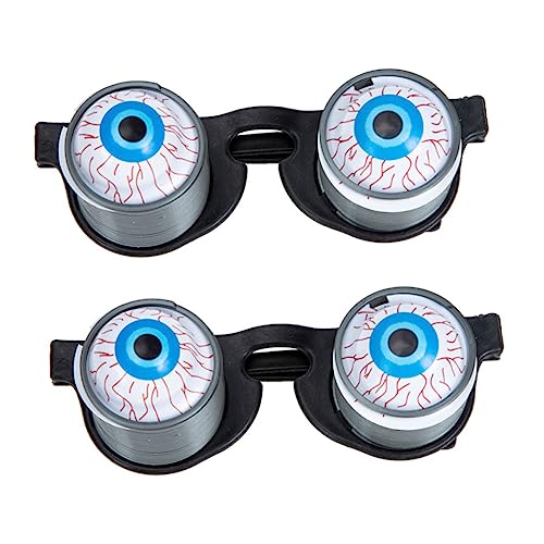 Ipetboom 2Stücke Augapfelbrille für Halloween Karneval Lustige Partybrille Hochwertigem für Maskerade Aufführungen Requisite für Gruselige Szenen von Ipetboom