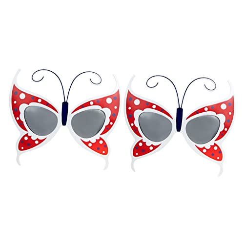 Ipetboom 2Stücke Cartoon Partybrille Im Schmetterlingsdesign Lustige Partybrille Für Karneval Geburtstagsfeiern Mottopartys Als Foto Requisite Partyzubehör Ipetboom 2Stücke Cartoon Partybrille Im Schmetterlingsdesign Lustige Partybrille Für Karneval Geburtstagsfeiern Mottopartys Als Foto Requisite Partyzubehör von Ipetboom