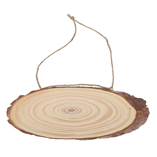 Ipetboom 2Stücke Oval Geformte DIY Holzscheiben aus Naturholz Unbeschichtet für Kreative Bastelprojekte Breit für Personalisierte Dekorationen und Signale von Ipetboom