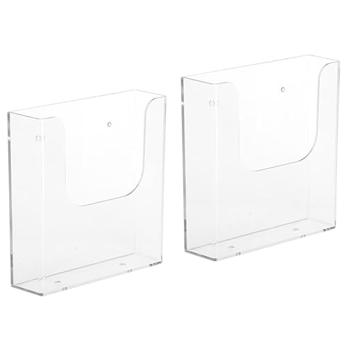 Ipetboom 2Stücke Wandregal Klarer Magazinhalter für Büro Schreibtischdatei Organizer mit Flexiblem Design für Dokumente und Broschüren Platzsparend und Langlebig aus Hochwertigem Ipetboom 2Stücke Wandregal Klarer Magazinhalter für Büro Schreibtischdatei Organizer mit Flexiblem Design für Dokumente und Broschüren Platzsparend und Langlebig aus Hochwertigem von Ipetboom