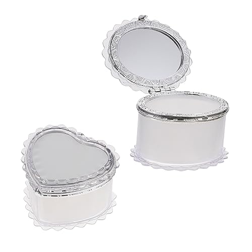 Ipetboom 2er-box Schmuckkästchen Schminkaccessoires Schmuckstücke Schmuckschatulle Mit Spiegel Produkt Zubehör Für Schmuckhalter Juwelierorganisator Diy-material Glas Ipetboom 2er-box Schmuckkästchen Schminkaccessoires Schmuckstücke Schmuckschatulle Mit Spiegel Produkt Zubehör Für Schmuckhalter Juwelierorganisator Diy-material Glas von Ipetboom