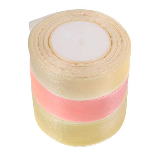 Ipetboom 3 Rollen Transparentes Organza Geschenkband Yards für Diy Schleifen Party Dekoration Blumenverpackung Hochzeit und Geburtstagsgeschenke Vielseitige und Langlebige Bastelmaterialien Ipetboom 3 Rollen Transparentes Organza Geschenkband Yards für Diy Schleifen Party Dekoration Blumenverpackung Hochzeit und Geburtstagsgeschenke Vielseitige und Langlebige Bastelmaterialien von Ipetboom