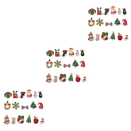 Ipetboom 3 Sätze Nagelsticker Zu Weihnachten Weihnachtliche Nageledelsteine Schmuck Nagel Dekoration Weihnachts Nail Sticker Nail Decoration Weihnachtsdeko Nailart-schmuck 20 Stück * 3 von Ipetboom