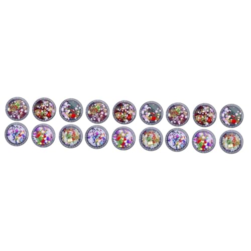 Ipetboom 3 Sätze Weihnachts-nagel-kunst-ornamente Weihnachtsdeko Nagelsticker Mit Schneeflocken Weihnachts-maniküre-charms Nagelaufkleber Nagelkunstzubehör Metall 6boxen*3 von Ipetboom