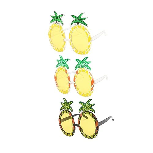 Ipetboom 3 Stück Ananas Gläser lustige Brille Glas hawaiianisch karneval brille Partyglas Brille Stütze Ananasbrille Ipetboom 3 Stück Ananas Gläser lustige Brille Glas hawaiianisch karneval brille Partyglas Brille Stütze Ananasbrille von Ipetboom