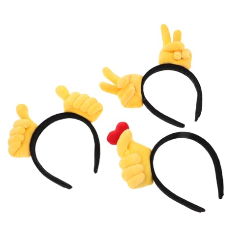 Ipetboom 3 Stück Geburtstags Haarschmuck Halloween Party Haarband Lustiges Party Haarband Süßes Haar Accessoire Geburtstags Kopfbedeckung Neuartiges Handgesten Stirnband Make Up Ipetboom 3 Stück Geburtstags Haarschmuck Halloween Party Haarband Lustiges Party Haarband Süßes Haar Accessoire Geburtstags Kopfbedeckung Neuartiges Handgesten Stirnband Make Up von Ipetboom