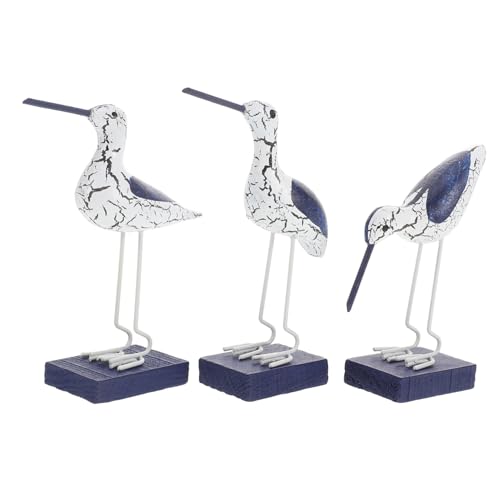 Ipetboom 3 Stück Holz Seabird Mediterrane Holzfiguren für Heimdekoration Handgefertigte Ornamente für Wohnzimmer Schlafzimmer und Strand Themenräume Ipetboom 3 Stück Holz Seabird Mediterrane Holzfiguren für Heimdekoration Handgefertigte Ornamente für Wohnzimmer Schlafzimmer und Strand Themenräume von Ipetboom