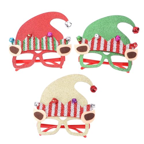Ipetboom 3 Stück Kreative Weihnachtsbrille für Cartoon Design für Partys Festlichkeiten und Cosplay Lustige Accessoires für Weihnachten und Geburtstagsfeiern Ipetboom 3 Stück Kreative Weihnachtsbrille für Cartoon Design für Partys Festlichkeiten und Cosplay Lustige Accessoires für Weihnachten und Geburtstagsfeiern von Ipetboom