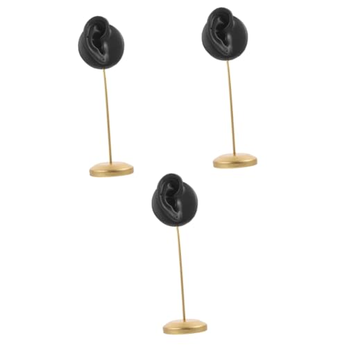 Ipetboom 3 Stück Ohrringe Ausstellungsständer für Schmuck-Organizer-Ständer Zucht Ohrhaken Ohrenförmige Ohrringanzeige Stand Schmuckhalter dekorativer Ohrringhalter Ohrringe stehen Harz von Ipetboom