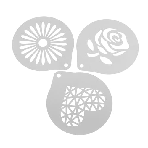 Ipetboom 3 Stück Schablonen für Kaffee Latte Art Dekoration DIY Kakaostreuer für Milchschaum Langlebige und Flexibles Design Einfach zu Reinigen Verwenden Ipetboom 3 Stück Schablonen für Kaffee Latte Art Dekoration DIY Kakaostreuer für Milchschaum Langlebige und Flexibles Design Einfach zu Reinigen Verwenden von Ipetboom