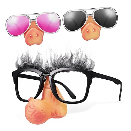 Ipetboom 3 Stück Schweine nase Requisiten Partybrille prop Lichtbrille Rave Erwachsene scherzen Lustige Brillen Brillenfassungen Partybrille für Kreative Brille -Objektive Ipetboom 3 Stück Schweine nase Requisiten Partybrille prop Lichtbrille Rave Erwachsene scherzen Lustige Brillen Brillenfassungen Partybrille für Kreative Brille -Objektive von Ipetboom