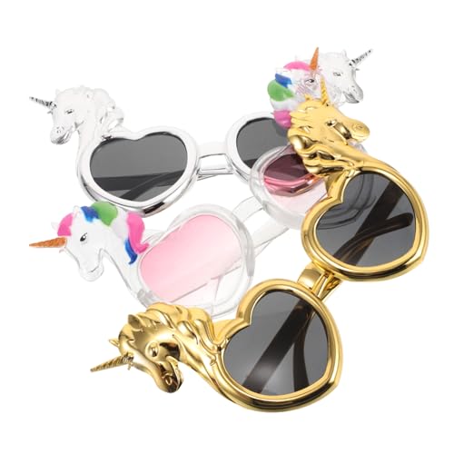 Ipetboom 3 Stück Teiliges Einhorn Brillenset Transparent mit Regenbogen Design Kreative Requisiten für Erwachsene Vielseitiges Partyzubehör für Geburtstag Themenfeiern Ipetboom 3 Stück Teiliges Einhorn Brillenset Transparent mit Regenbogen Design Kreative Requisiten für Erwachsene Vielseitiges Partyzubehör für Geburtstag Themenfeiern von Ipetboom
