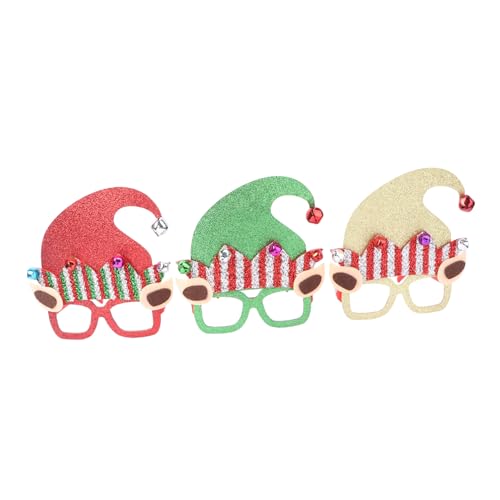 Ipetboom 3 Stück Weihnachtsbrille für Lustige Karton Gläser für Cosplay und Festliche Dekoration für Weihnachten Partys und Karneval Ipetboom 3 Stück Weihnachtsbrille für Lustige Karton Gläser für Cosplay und Festliche Dekoration für Weihnachten Partys und Karneval von Ipetboom