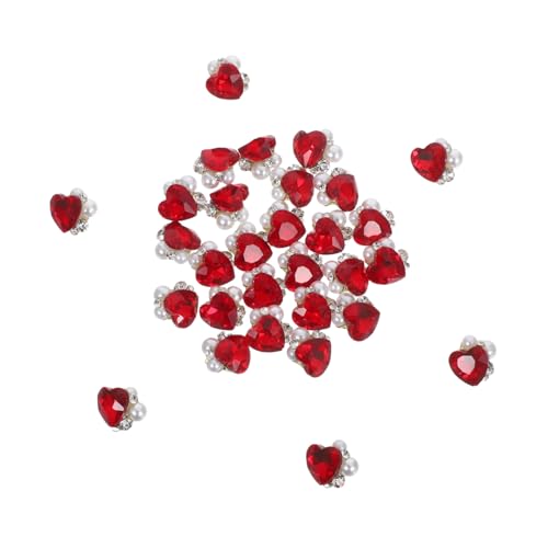 Ipetboom 30 Stück Glitzernde Nail Art Dekorationen Haltbare und Leuchtende Maniküre Schmucksteine für Frauen Mädchen DIY Nagelverschönerung von Ipetboom