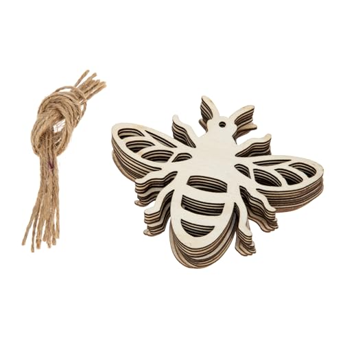 Ipetboom 30 Stück Holz Bienenförmige Ornamente Unbearbeitete Holzstücke für DIY Bastelprojekte Kreative Gestaltung für Erwachsene Ipetboom 30 Stück Holz Bienenförmige Ornamente Unbearbeitete Holzstücke für DIY Bastelprojekte Kreative Gestaltung für Erwachsene von Ipetboom