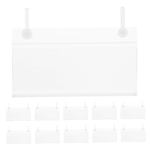 Ipetboom 30 Stück Teiliges Transparentes Preisschildhalter aus Langlebigem PVC Vielseitig Einsetzbar für Drahtkörbe Metallregale und Verkaufsdisplays im Einzelhandel zur Wiederverwendbaren Ipetboom 30 Stück Teiliges Transparentes Preisschildhalter aus Langlebigem PVC Vielseitig Einsetzbar für Drahtkörbe Metallregale und Verkaufsdisplays im Einzelhandel zur Wiederverwendbaren von Ipetboom