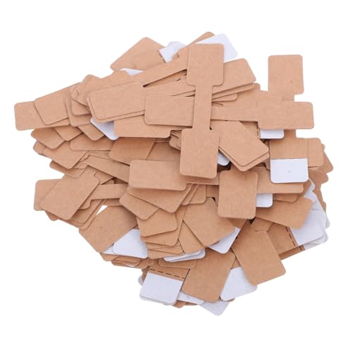 Ipetboom 300 Stück Selbstklebende Braune Papieretiketten für Schmuckanhänger Vielseitige Blanko preisschilder für Ringe Halsketten Ohrringe zum Beschriften und Präsentieren Ipetboom 300 Stück Selbstklebende Braune Papieretiketten für Schmuckanhänger Vielseitige Blanko preisschilder für Ringe Halsketten Ohrringe zum Beschriften und Präsentieren von Ipetboom