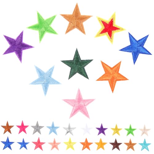 Ipetboom 35 Stück Teiliges Stern Aufbügel Patch aus Besticktem Vielseitig für Kleidung Schuhe und Hüte Einfach Anzubringen Langlebig und Farbenfroh für Kreative DIY Verzierungen Ipetboom 35 Stück Teiliges Stern Aufbügel Patch aus Besticktem Vielseitig für Kleidung Schuhe und Hüte Einfach Anzubringen Langlebig und Farbenfroh für Kreative DIY Verzierungen von Ipetboom