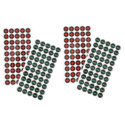 Ipetboom 4 Blätter Polarity Symbol Sticker Selbstklebend Rot Blau Batterie Warnaufkleber Hohe Sichtbarkeit Kontraststark für Elektrische Geräte und Maschinen Ipetboom 4 Blätter Polarity Symbol Sticker Selbstklebend Rot Blau Batterie Warnaufkleber Hohe Sichtbarkeit Kontraststark für Elektrische Geräte und Maschinen von Ipetboom