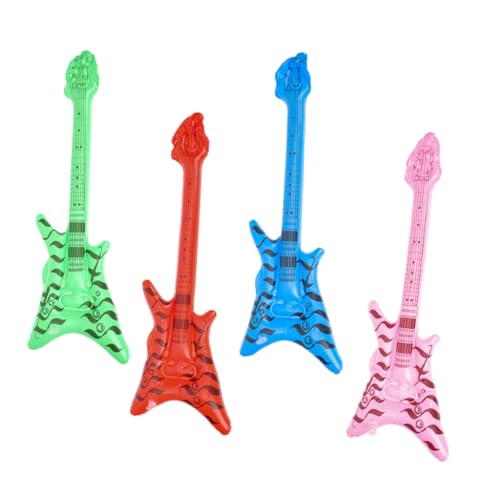Ipetboom 4 Stück Aufblasbare Bassgitarre Set PVC Party Deko für Wiederverwendbar Leichte Luftgitarre Musik Konzert Requisiten Ipetboom 4 Stück Aufblasbare Bassgitarre Set PVC Party Deko für Wiederverwendbar Leichte Luftgitarre Musik Konzert Requisiten von Ipetboom