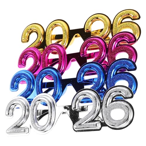 Ipetboom 4 Stück Lustige Plastikbrille mit Zahlen für Silvester Feiern Leichte und Stylische Accessoires für Festliche Outfits und Fotos Ipetboom 4 Stück Lustige Plastikbrille mit Zahlen für Silvester Feiern Leichte und Stylische Accessoires für Festliche Outfits und Fotos von Ipetboom