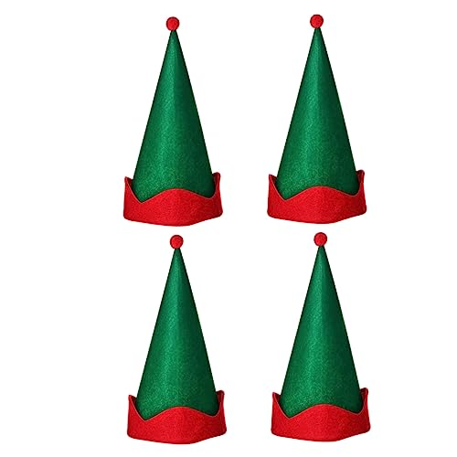 Ipetboom 4 Stück Weihnachts Elfenmützen Lustige Partyhüte für Festliche Feiern Kostümzubehör und Unvergessliche Fotos Grünes Design für Weihnachtsveranstaltungen Ipetboom 4 Stück Weihnachts Elfenmützen Lustige Partyhüte für Festliche Feiern Kostümzubehör und Unvergessliche Fotos Grünes Design für Weihnachtsveranstaltungen von Ipetboom