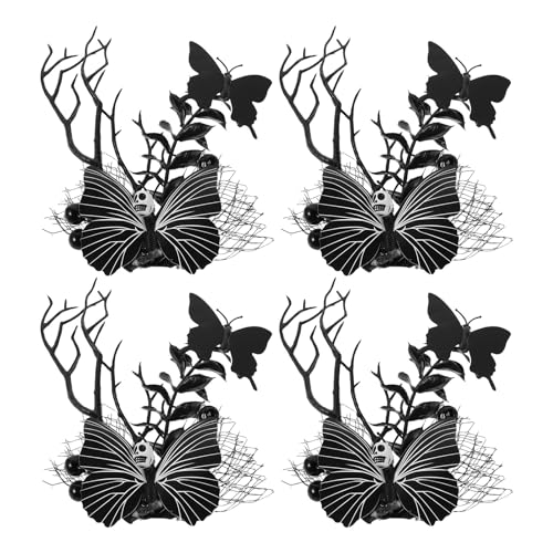 Ipetboom 4 stücke Halloween Horror Haar Clips Spinne Webs Schmetterling Schädel Haarnadeln Gothic Kopfschmuck Für Frauen Mädchen Spooky Kostüme Parteien Ipetboom 4 stücke Halloween Horror Haar Clips Spinne Webs Schmetterling Schädel Haarnadeln Gothic Kopfschmuck Für Frauen Mädchen Spooky Kostüme Parteien von Ipetboom