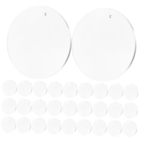 Ipetboom 40 Stück Klare Schlüsselanhänger Blanko Rundplatten mit Loch Transparente Kreisdisk für DIY Bastelprojekte und Festliche Dekorationen für Kreative und Persönliche Designs Ipetboom 40 Stück Klare Schlüsselanhänger Blanko Rundplatten mit Loch Transparente Kreisdisk für DIY Bastelprojekte und Festliche Dekorationen für Kreative und Persönliche Designs von Ipetboom