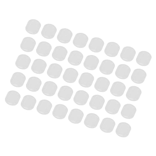 Ipetboom 40 Stück Schmerzsicheres Ohrpolster Pads Ohrringverschlüsse, Sicherheitsverschlüsse Clip-on-Ohrring-Kissenpolster Rücken Zubehör Ohrclip-Pad Ohrring-Verschlüsse, weich, klar PVC von Ipetboom