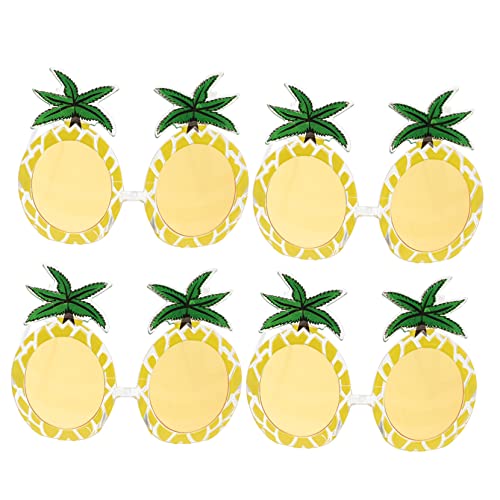 Ipetboom 4Paare Ananas Partybrille Lustige Sonnenbrille im Ananas Design für Kostümpartys Strandfeste Karneval Teiliges Langlebigem PC Material von Ipetboom
