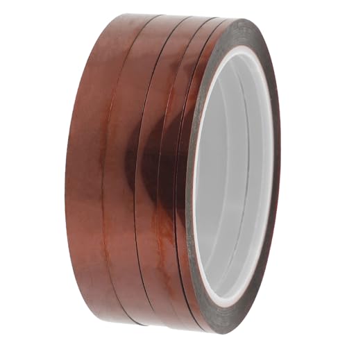 Ipetboom 5 Rollen Polyimid Hochtemperatur Klebeband Μ Isolierend Hitzebeständig Stark Haftend für Sublimation Löten Elektronik Hitzebeständige Schutzfolie Ipetboom 5 Rollen Polyimid Hochtemperatur Klebeband Μ Isolierend Hitzebeständig Stark Haftend für Sublimation Löten Elektronik Hitzebeständige Schutzfolie von Ipetboom