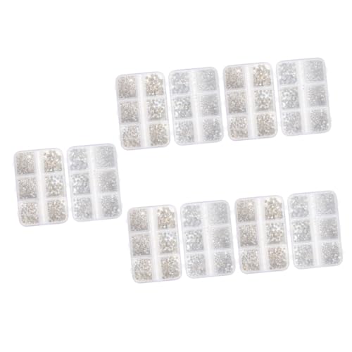 Ipetboom 5 Sätze Nail Art Strasssteine Boxen Glitzernde Nagelverzierungen Für Diy Nail Art Schmuckgestaltung Und Bastelarbeiten Glänzende Dekorationen 2boxen*5 von Ipetboom